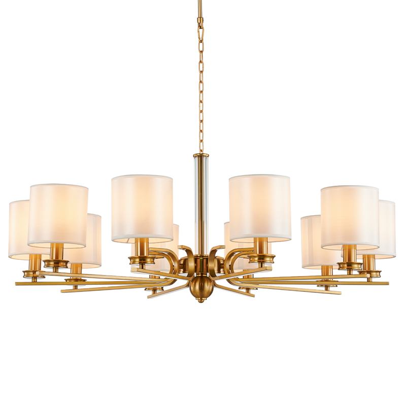 Люстра Armel Chandelier 94 Бронза Прозрачный Белый Люстра Armel Chandelier 94 Бронза Прозрачный Белый в Грозном | Loft Concept