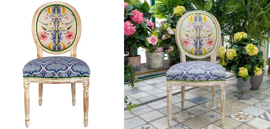 Стул Blue Flower Waltz Stool Стул Blue Flower Waltz Stool - Loft-Concept в Грозном