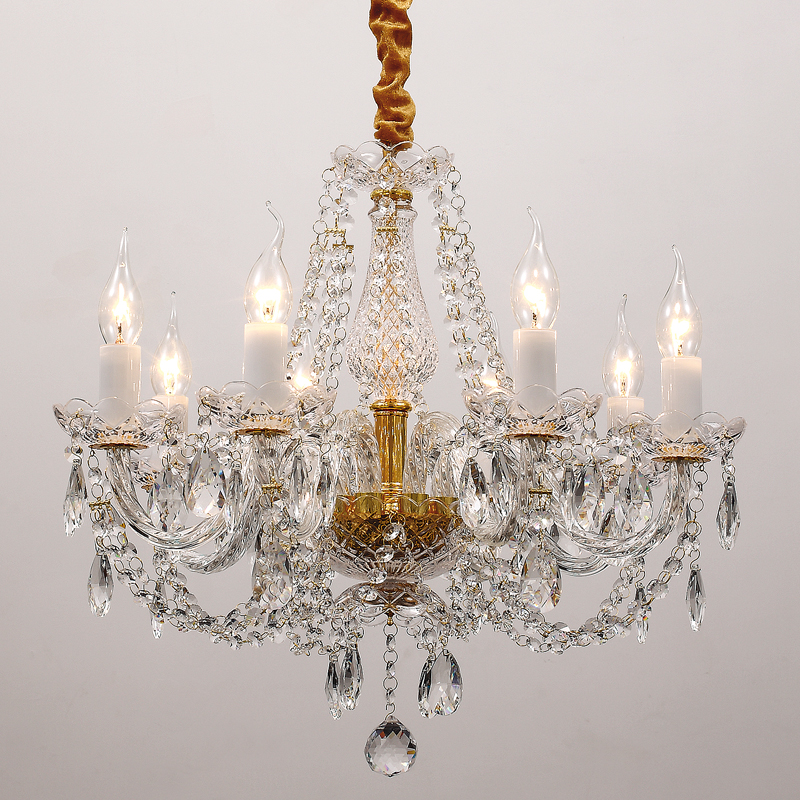 Люстра Melisa Chandelier Прозрачный Глянцевое золото Люстра Melisa Chandelier Прозрачный Глянцевое золото в Грозном | Loft Concept