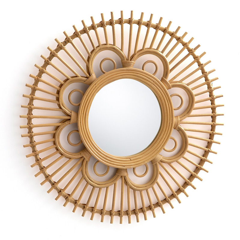 Зеркало Mirror Rattan Round D65 Зеркало Mirror Rattan Round D65 в Грозном | Loft Concept