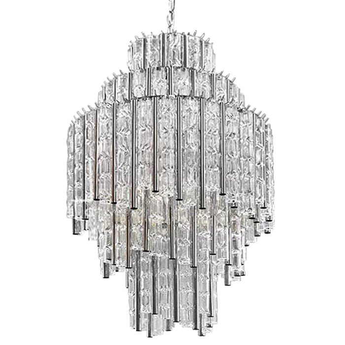 Люстра Chandelier Gigi M Прозрачное Стекло Хром Люстра Chandelier Gigi M Прозрачное Стекло Хром в Грозном | Loft Concept