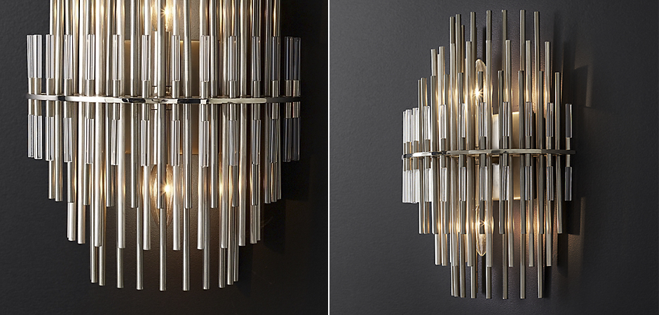 Бра Restoration Hardware Emile Sconce Chrome Бра Restoration Hardware Emile Sconce Chrome - Loft-Concept в Грозном