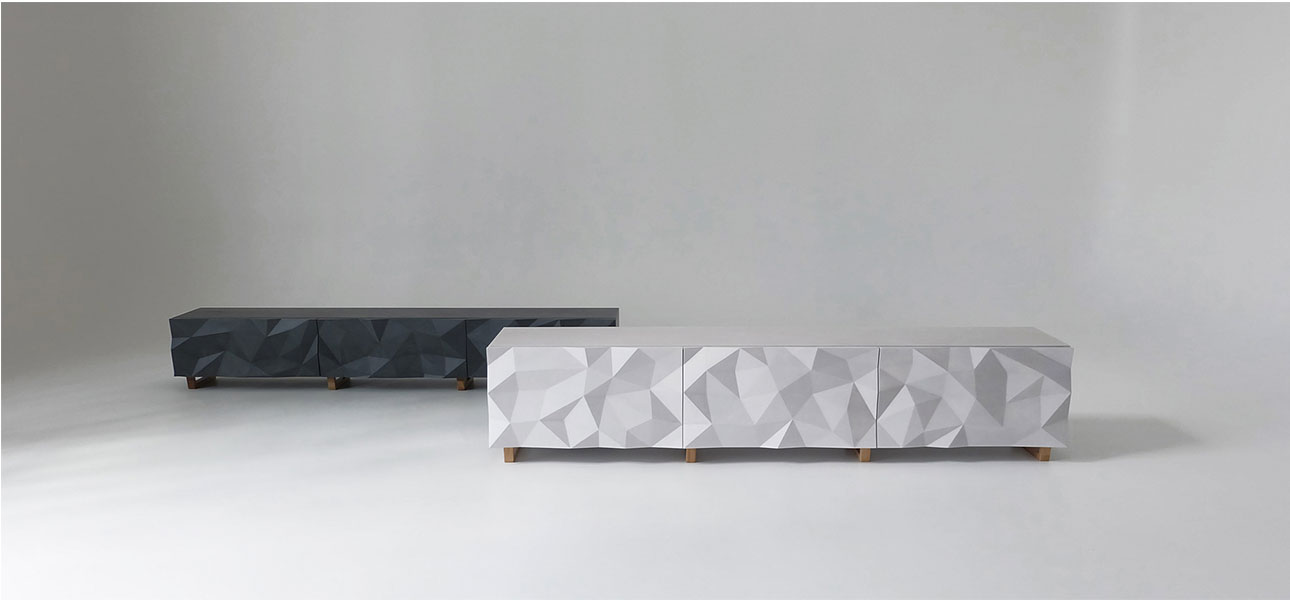 TV-тумба с большими угловыми фигурами Geometric Greece - фото №2