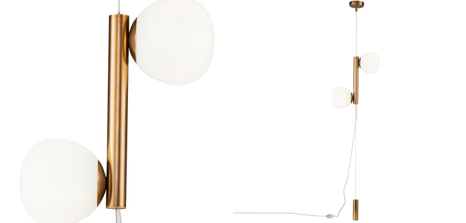 Торшер Tiepolo Ball Floor Lamp Double gold Торшер Tiepolo Ball Floor Lamp Double gold - Loft-Concept в Грозном