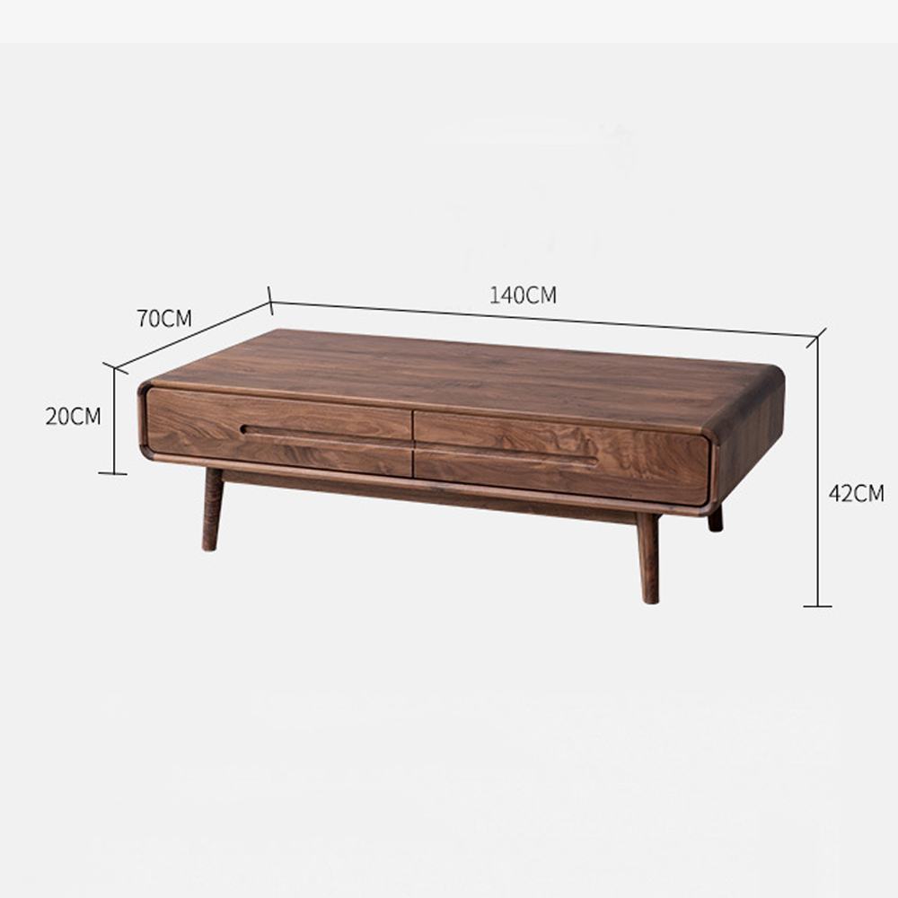 Кофейный стол из массива дерева с выдвижными ящиками Coffee Walnut Table Кофейный стол из массива дерева с выдвижными ящиками Coffee Walnut Table в Грозном