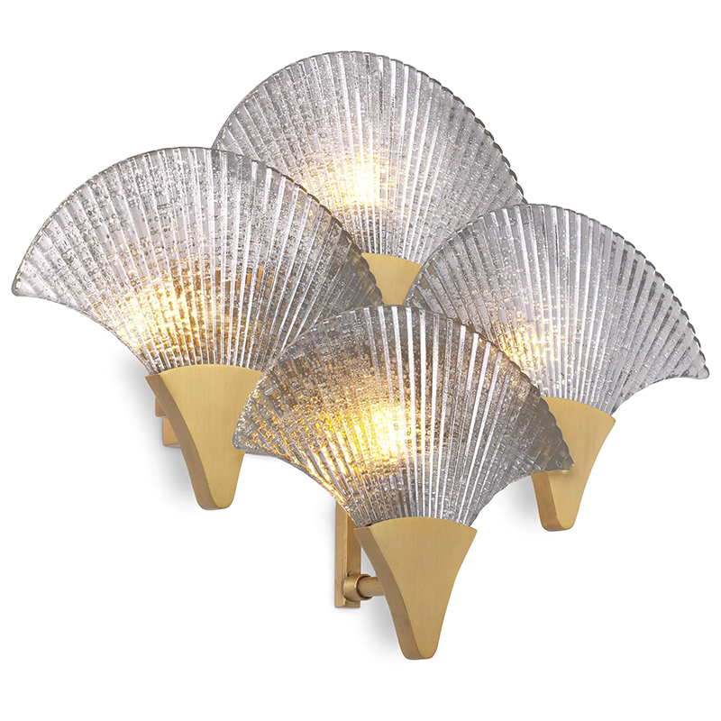 Бра Eichholtz Wall Lamp Vitae Прозрачное Стекло Латунь Бра Eichholtz Wall Lamp Vitae Прозрачное Стекло Латунь в Грозном | Loft Concept