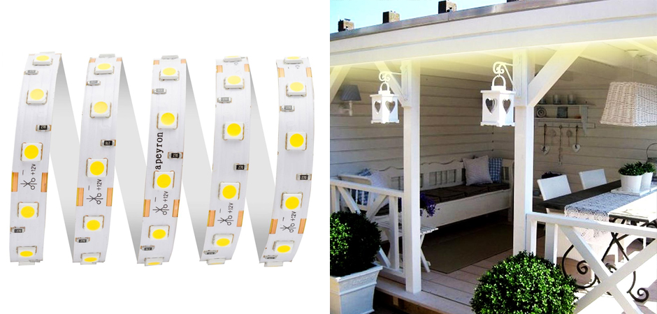 Светодиодная влагозащищенная лента 14,4W/m 60LED/m 5050SMD теплый белый 5M Светодиодная влагозащищенная лента 14,4W/m 60LED/m 5050SMD теплый белый 5M - Loft-Concept в Грозном