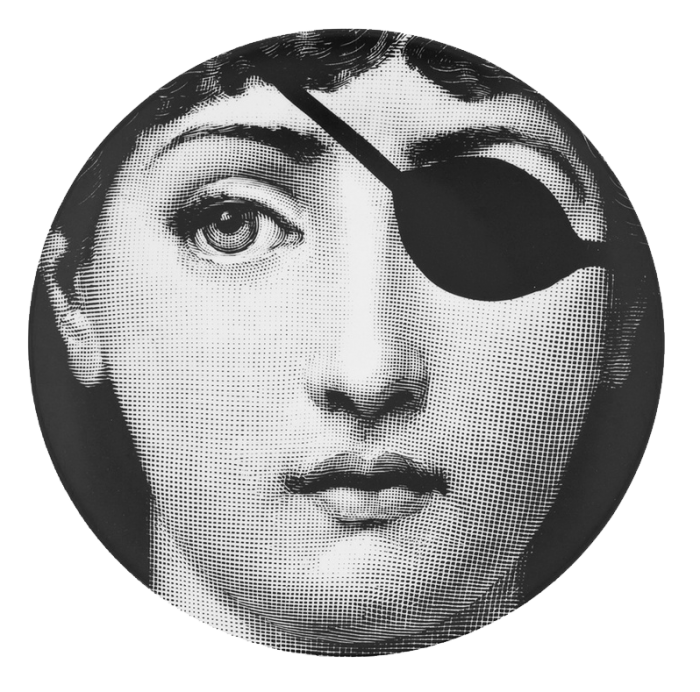 Декоративная тарелка Fornasetti 008 Черный Декоративная тарелка Fornasetti 008 Черный в Грозном | Loft Concept