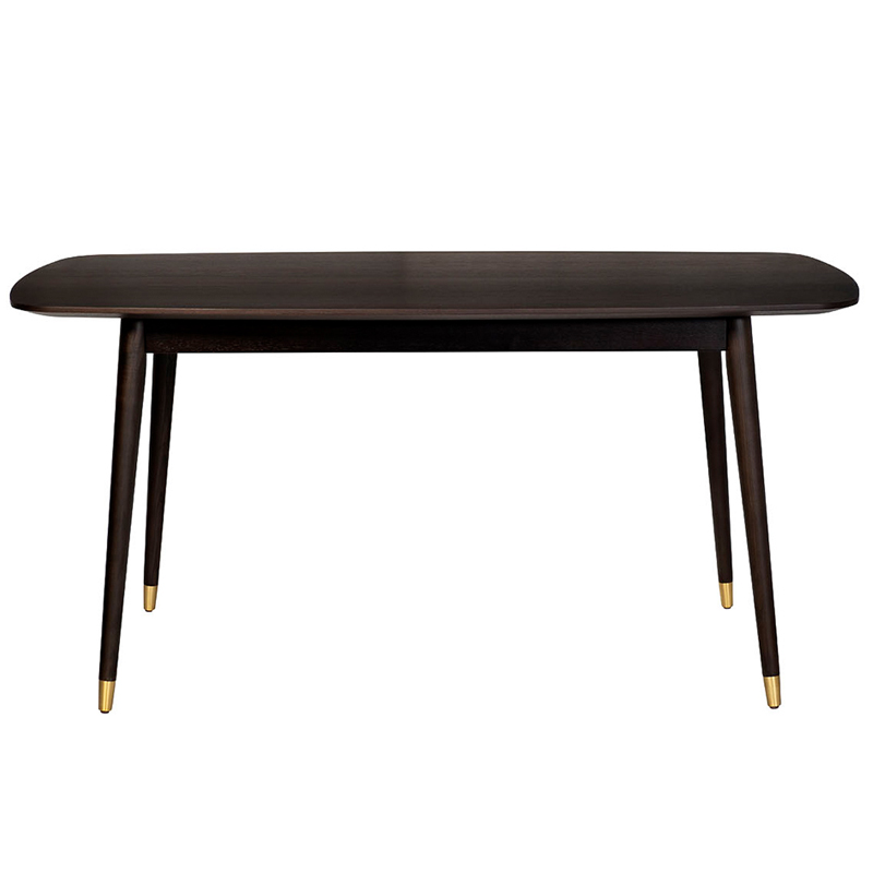 Обеденный стол Mateo Rectangle Dinner Table Коричневый Золотой Обеденный стол Mateo Rectangle Dinner Table Коричневый Золотой в Грозном | Loft Concept