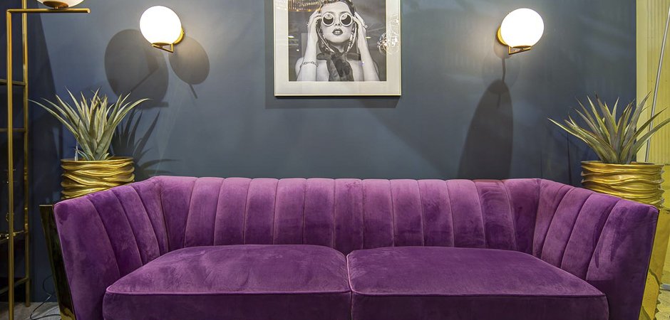 Диван Art Deco Purple Sofa Диван Art Deco Purple Sofa - Loft-Concept в Грозном