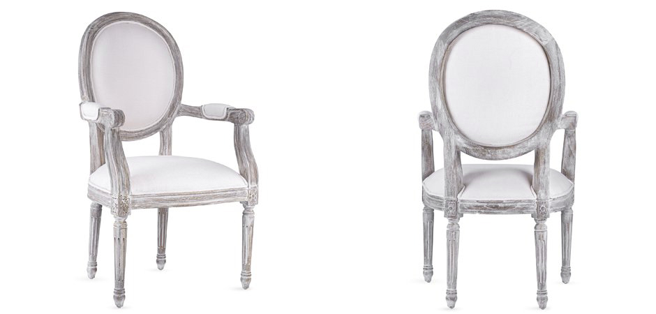Стул REGENCY MEDALLION ARMCHAIR Avory Linen Стул REGENCY MEDALLION ARMCHAIR Avory Linen - Loft-Concept в Грозном