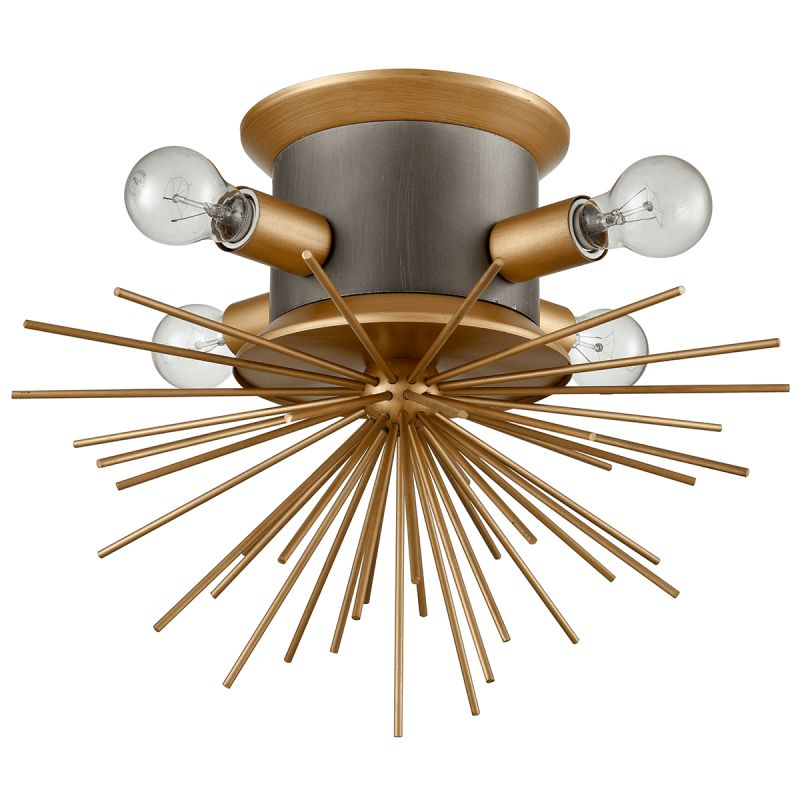 Потолочный светильник Hedgehog Brass Chandelier Латунь Потолочный светильник Hedgehog Brass Chandelier Латунь в Грозном | Loft Concept