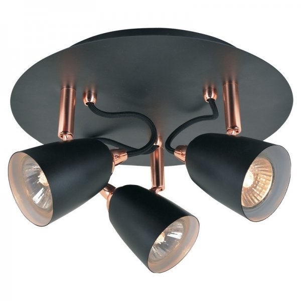 Спот Copper Spot 3 Черный в Грозном | Loft Concept 