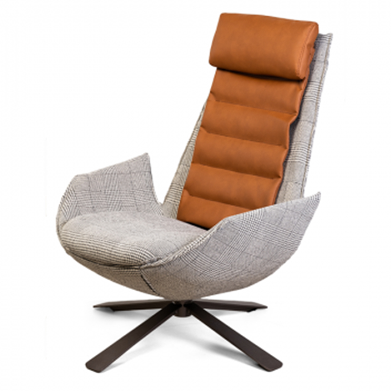 Кресло Karin Chair Светло-серый Оранжевый Кресло Karin Chair Светло-серый Оранжевый в Грозном | Loft Concept