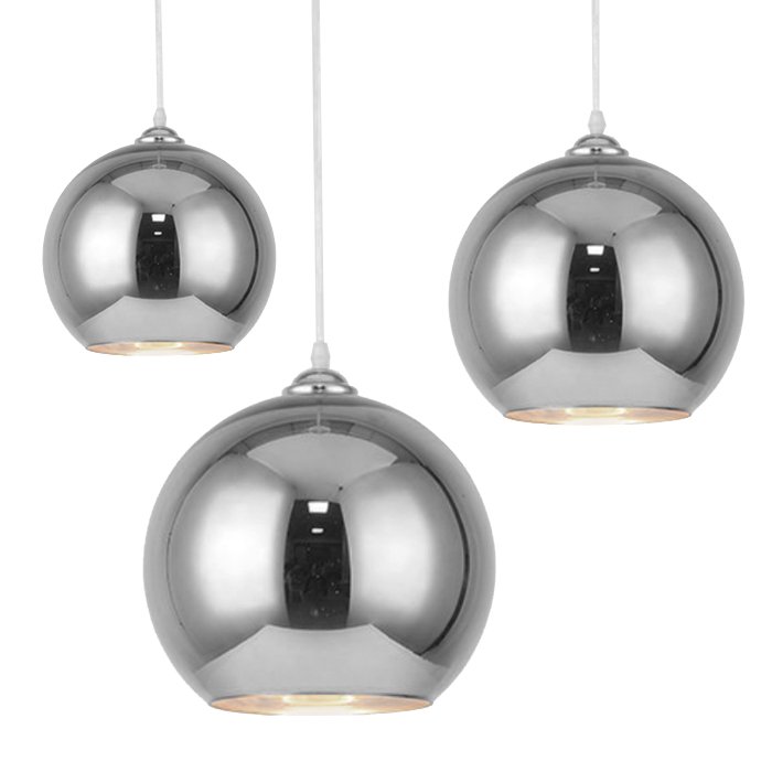Подвесной светильник SILVER mirror shade modern pendant Хром Подвесной светильник SILVER mirror shade modern pendant Хром в Грозном | Loft Concept