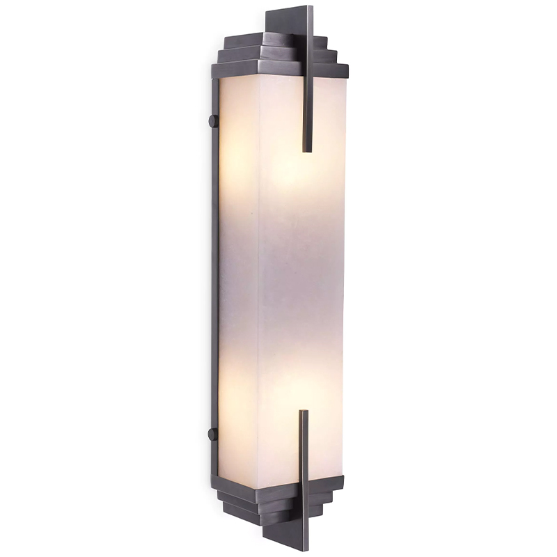Бра Eichholtz Wall Lamp Harman Bronze Темная бронза Белое матовое стекло Бра Eichholtz Wall Lamp Harman Bronze Темная бронза Белое матовое стекло в Грозном | Loft Concept