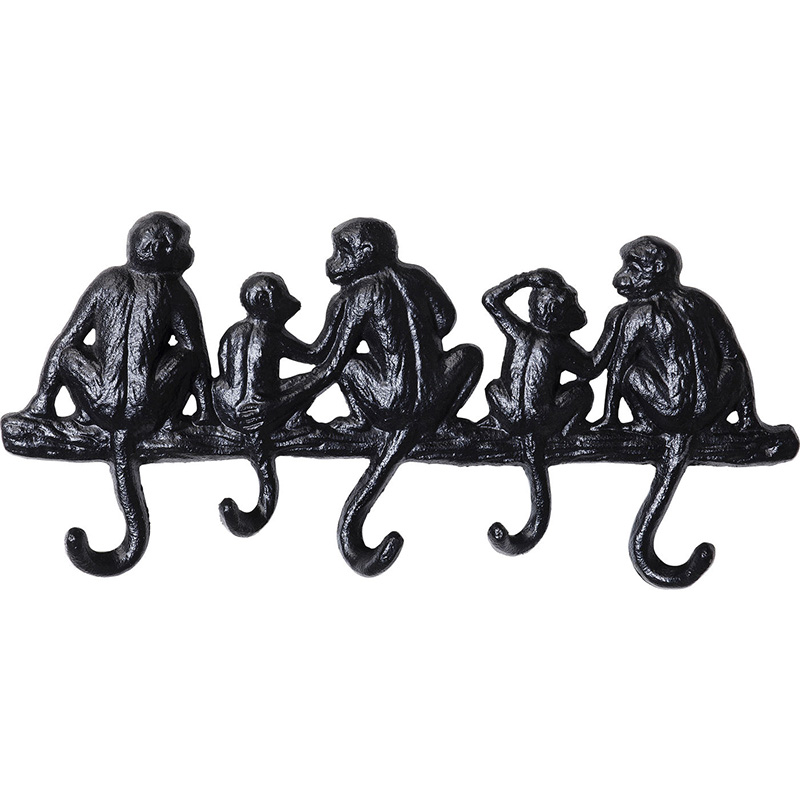 Настенная вешалка Monkey Family S Черный Настенная вешалка Monkey Family S Черный в Грозном | Loft Concept