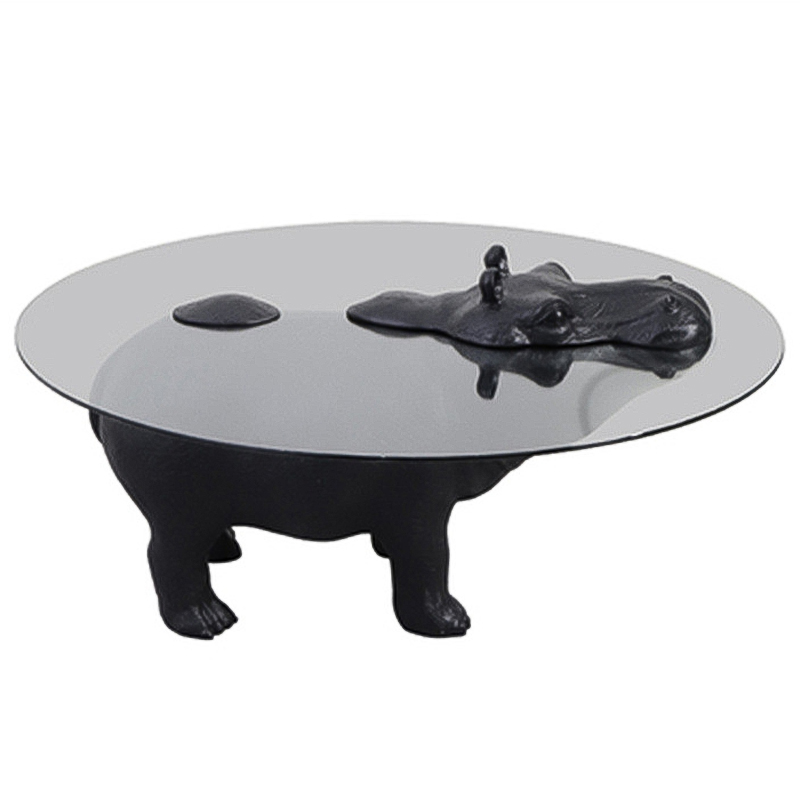 Кофейный Стол Бегемот Hippo Stands Coffee Table Черный Прозрачное Стекло Кофейный Стол Бегемот Hippo Stands Coffee Table Черный Прозрачное Стекло в Грозном | Loft Concept