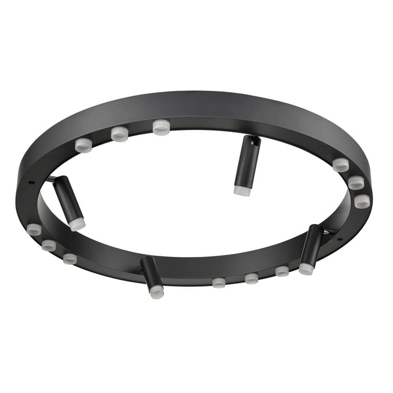 Потолочный светильник Rigor & Conciseness Lighting Black Disk Белый Черный Потолочный светильник Rigor & Conciseness Lighting Black Disk Белый Черный в Грозном | Loft Concept