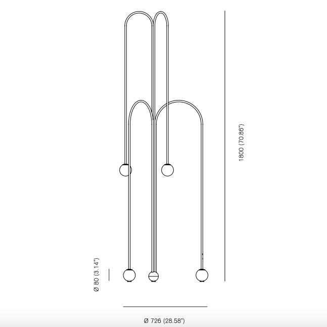Торшер Michael Anastassiades Fontana Amorosa Crossette в Грозном
