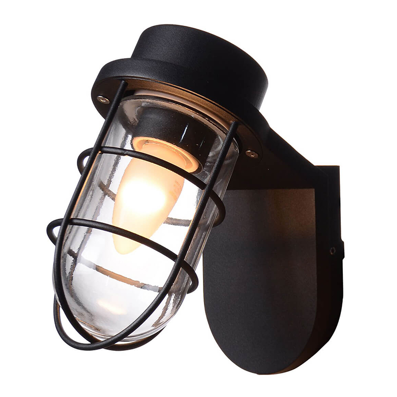 Уличный настенный светильник Declan Street Lamp Черный Уличный настенный светильник Declan Street Lamp Черный в Грозном | Loft Concept