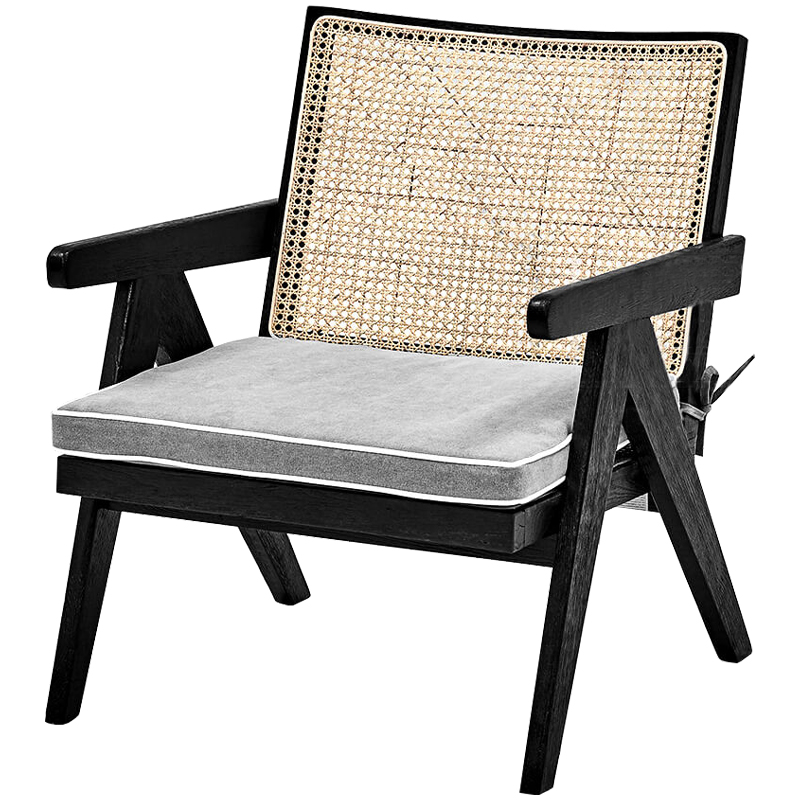 Кресло Leda Chair Черный Бежевый Серый Кресло Leda Chair Черный Бежевый Серый в Грозном | Loft Concept