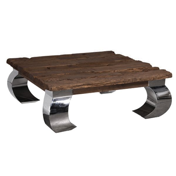 Стол кофейный Camargo Rectangular Coffee Table Нержавеющая сталь Коричневый Стол кофейный Camargo Rectangular Coffee Table Нержавеющая сталь Коричневый в Грозном | Loft Concept