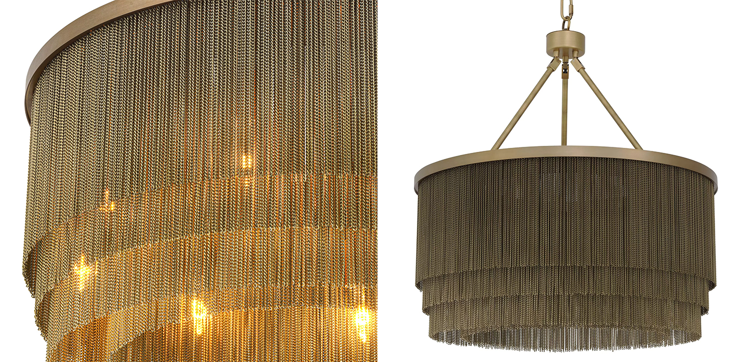 Люстра Eichholtz Chandelier Tissot S Brass - фото