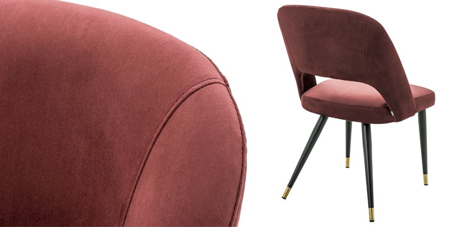 Стул Eichholtz Dining Chair Cipria Bordeaux Стул Eichholtz Dining Chair Cipria Bordeaux - Loft-Concept в Грозном