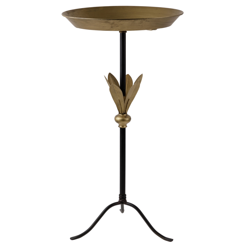Приставной стол Leaves Side Table Золотой Черный Приставной стол Leaves Side Table Золотой Черный в Грозном | Loft Concept