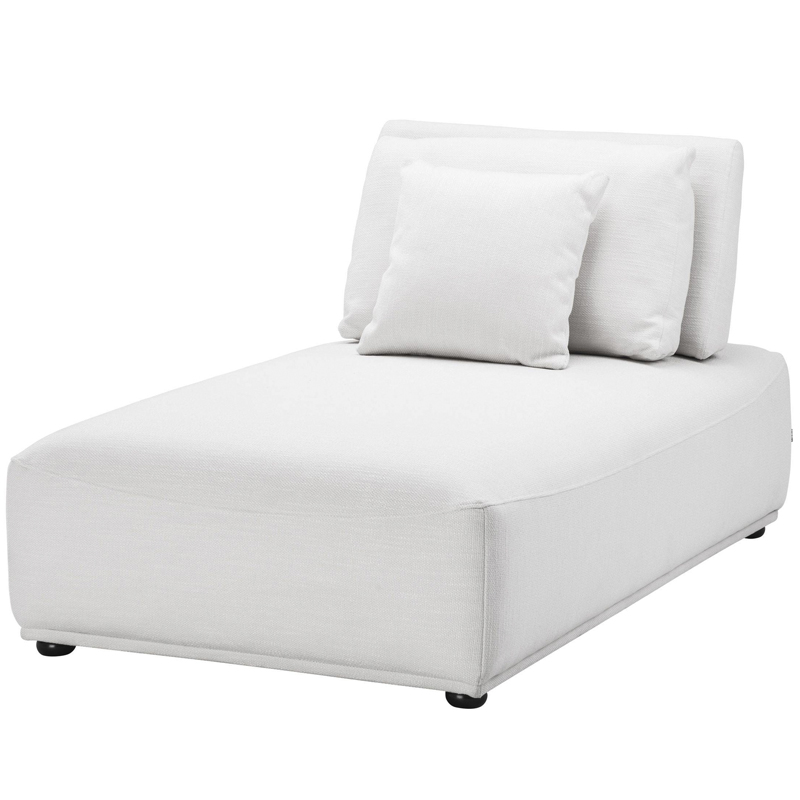 Кресло Eichholtz Chaise Longue Mondial white Белый Черный Кресло Eichholtz Chaise Longue Mondial white Белый Черный в Грозном | Loft Concept