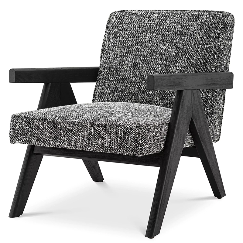 Кресло Eichholtz Chair Greta Черный Черный Черно-белый Кресло Eichholtz Chair Greta Черный Черный Черно-белый в Грозном | Loft Concept