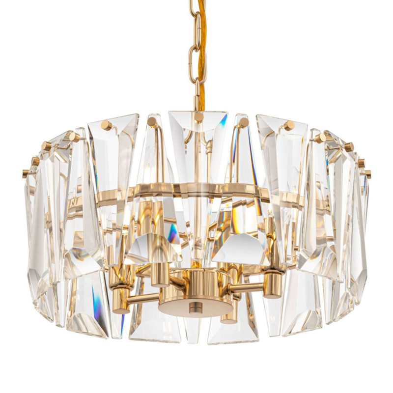 Люстра Ruby Crystal Chandelier Gold 38 Глянцевое золото Прозрачное Стекло Люстра Ruby Crystal Chandelier Gold 38 Глянцевое золото Прозрачное Стекло в Грозном | Loft Concept
