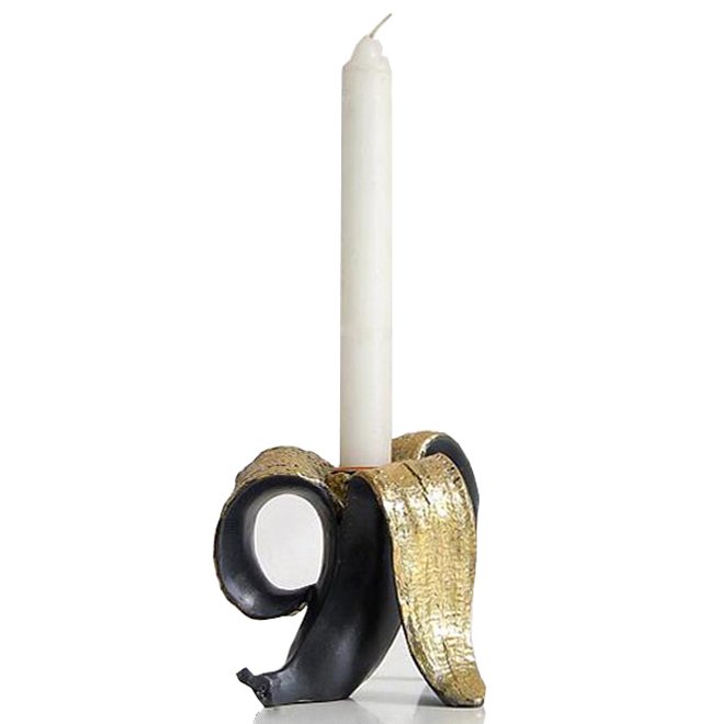 Подсвечник Black Banana Черный Золотой Подсвечник Black Banana Черный Золотой в Грозном | Loft Concept