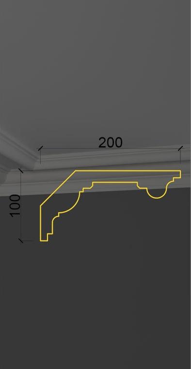 Гладкий карниз KT-20 Гладкий карниз KT-20 в Грозном