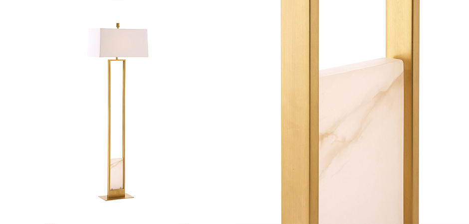 Торшер Arteriors MARKHAM FLOOR LAMP Brass Торшер Arteriors MARKHAM FLOOR LAMP Brass - Loft-Concept в Грозном