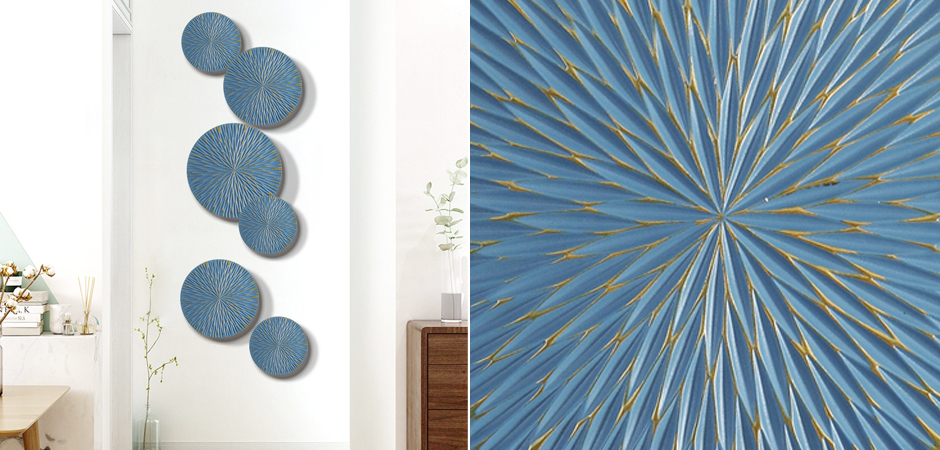 Арт-объект на стену Blue Discs Арт-объект на стену Blue Discs - Loft-Concept в Грозном
