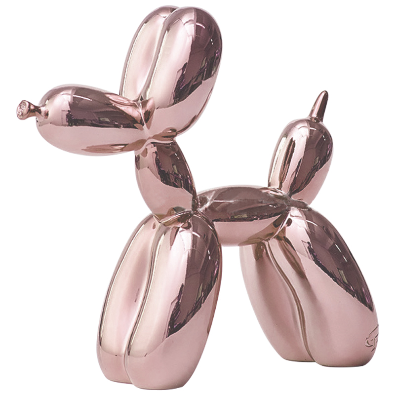 Статуэтка Jeff Koons Balloon Dog Chrome Pink Розовое золото Статуэтка Jeff Koons Balloon Dog Chrome Pink Розовое золото в Грозном | Loft Concept