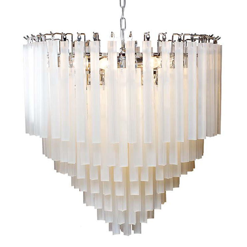 Люстра Eichholtz Chandelier Nova Chrome Молочный Хром Люстра Eichholtz Chandelier Nova Chrome Молочный Хром в Грозном | Loft Concept