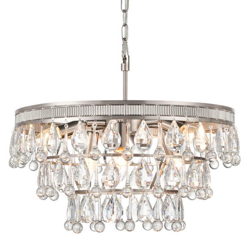 Люстра Freude Chandelier 50 Прозрачный (Transparent) Никель Сатин Люстра Freude Chandelier 50 Прозрачный (Transparent) Никель Сатин в Грозном | Loft Concept
