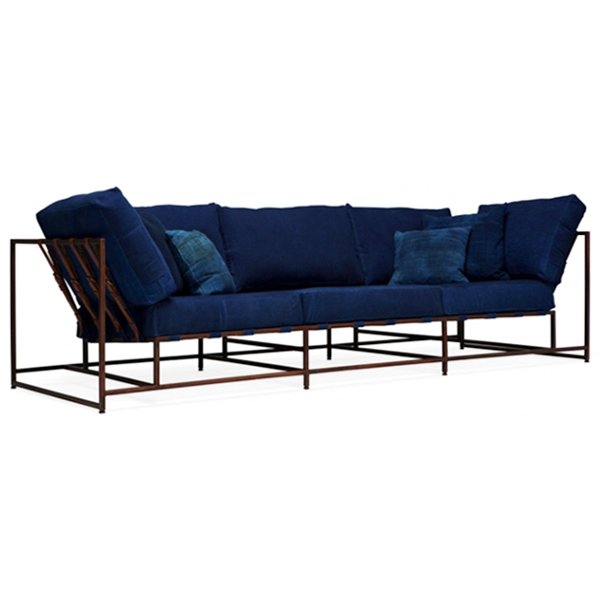 Диван Kenn X Miller sofa Indigo and copper denim Индиго Диван Kenn X Miller sofa Indigo and copper denim Индиго в Грозном | Loft Concept