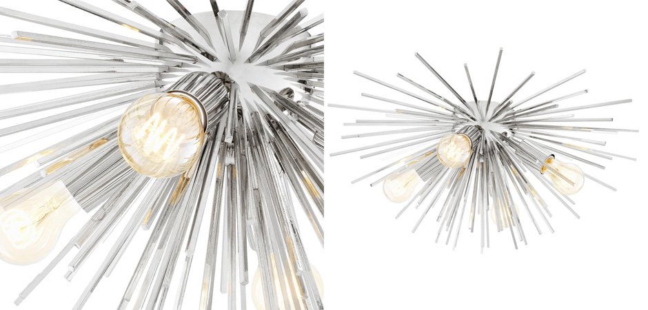 Потолочный светильник Ceiling Lamp Boivin Nickel Потолочный светильник Ceiling Lamp Boivin Nickel - Loft-Concept в Грозном