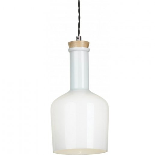 Подвесной светильник Glass Bottle Light 2 Белый Подвесной светильник Glass Bottle Light 2 Белый в Грозном | Loft Concept