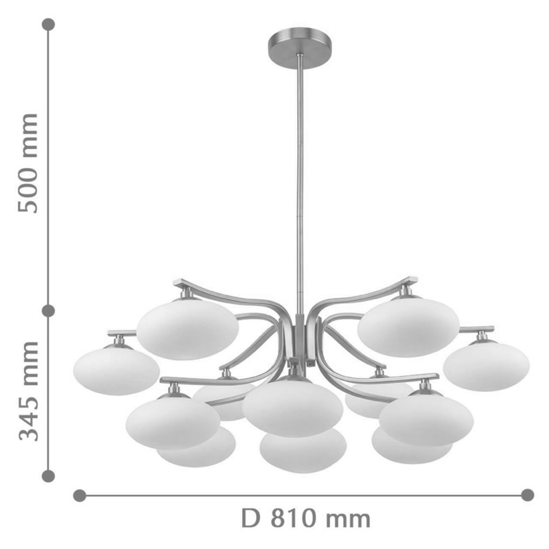 Oval Balls Mushrooms Chandelier 13 Silver Oval Balls Mushrooms Chandelier 13 Silver в Грозном