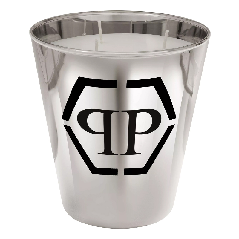 Свеча Philipp Plein Candle Empire Platinum S Серебряный Черный Белый Свеча Philipp Plein Candle Empire Platinum S Серебряный Черный Белый в Грозном | Loft Concept
