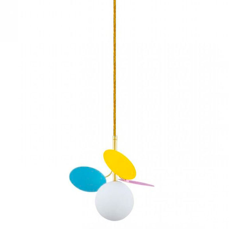 Подвесной светильник MATISSE Pendant One multicolor Мульти Золотой Белый Подвесной светильник MATISSE Pendant One multicolor Мульти Золотой Белый в Грозном | Loft Concept