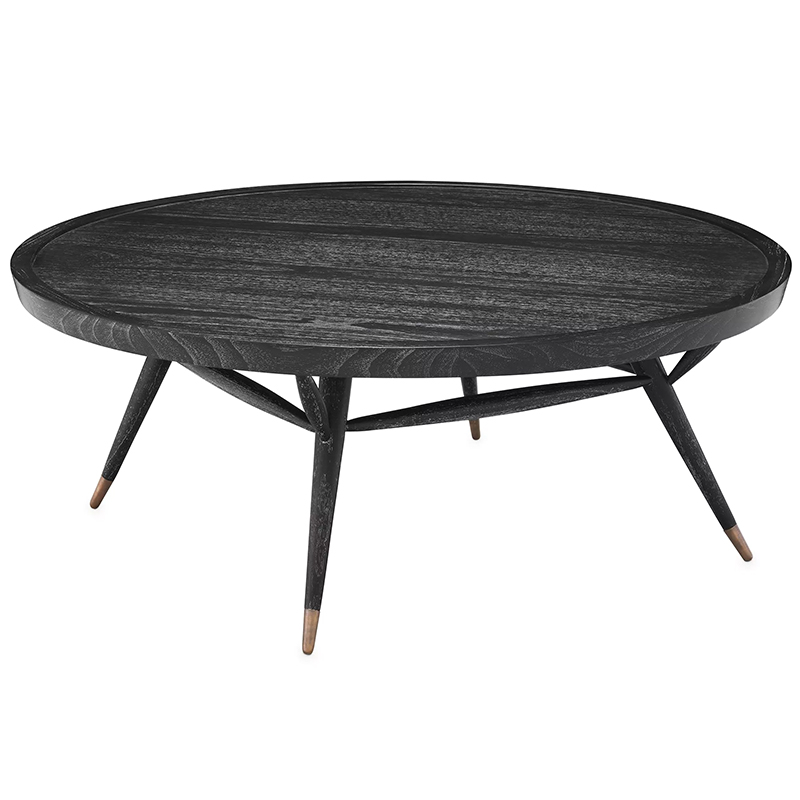 Кофейный стол Eichholtz Coffee Table Phoenix Черный Латунь Кофейный стол Eichholtz Coffee Table Phoenix Черный Латунь в Грозном | Loft Concept