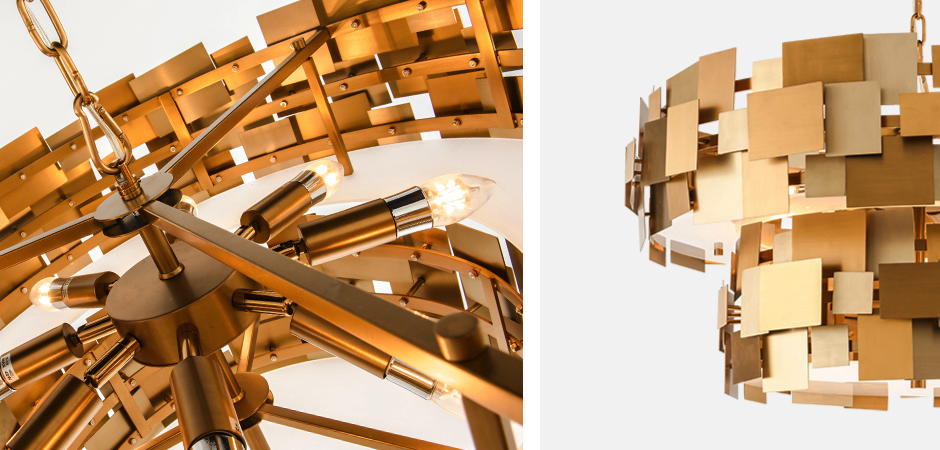 Люстра Gold Plate Chandelier 8 Люстра Gold Plate Chandelier 8 - Loft-Concept в Грозном