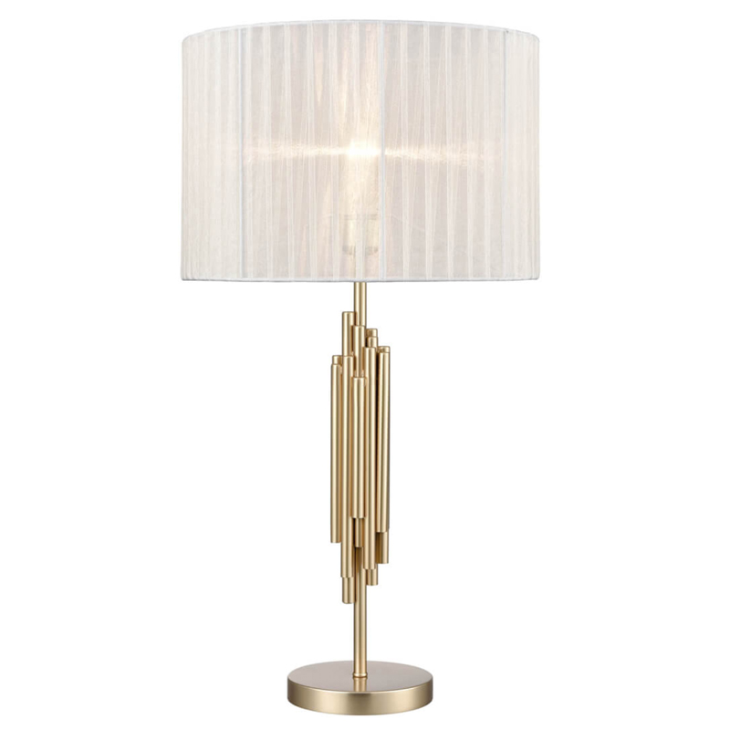 Настольная лампа с Абажуром Odeon Table Lamp ivory ( слоновая кость ) Золотой Настольная лампа с Абажуром Odeon Table Lamp ivory ( слоновая кость ) Золотой в Грозном | Loft Concept