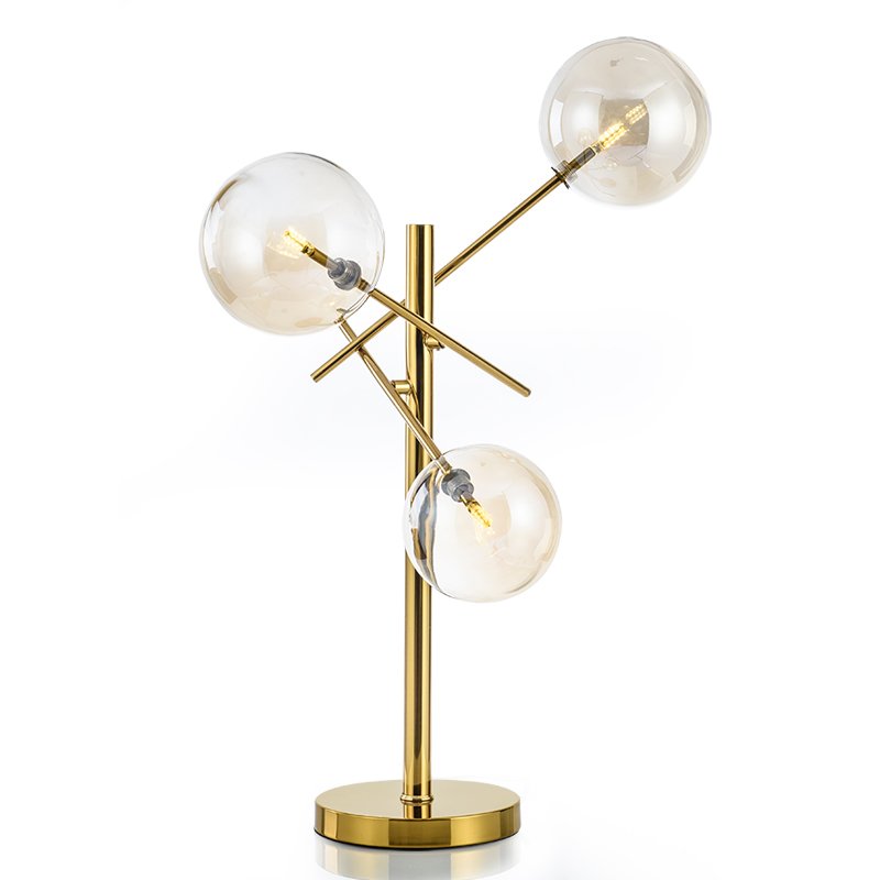 Настольная лампа Gallotti & Radice Bolle Table lamp Золотой Дымчатый (Smoke) Настольная лампа Gallotti & Radice Bolle Table lamp Золотой Дымчатый (Smoke) в Грозном | Loft Concept